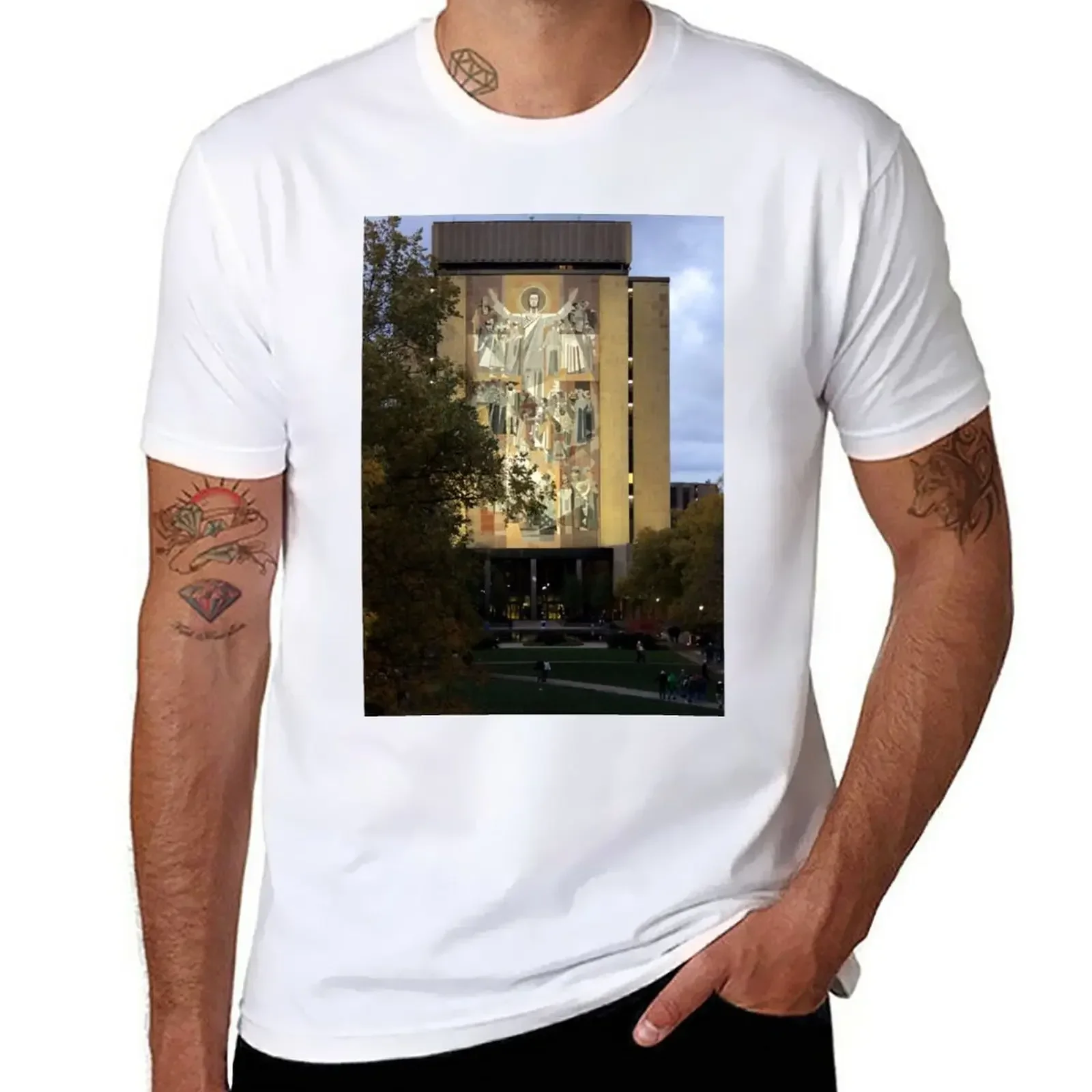 Touchdown Jesus T-Shirt quick-drying summer top tees designer t shirt men