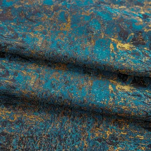 Blau Gold Farbe Retro Tribunal Dyeed Stoff Stoff Jacquard Jacke Weibliche Kleidertasche Dekorative Nähstoffe 45 cm x 160 cm 8 Hauptverkäufe Golden Brocada Stoff - №1