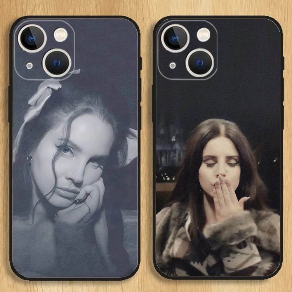 

Lana Del Rey Singer Phone Case For iPhone15,14,13,12,11,Pro,Max,Plus,Mini,X,XS,XR,8,7,6,S,Plus,SE Soft Black Case