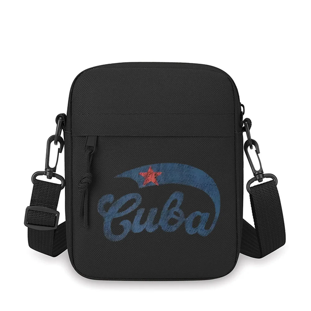 

Star and the cursive word Cuba Men Crossbody Bag Single Shoulder Women Cartoon Anime Film Printing Design Unisex