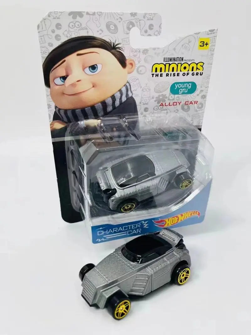 Disponibile Auto in lega genuina Giocattoli per auto Minions Scorrevole Auto in lega Regalo per bambini Puzzle Divertimento auto Paperino Collezione in lega Regali