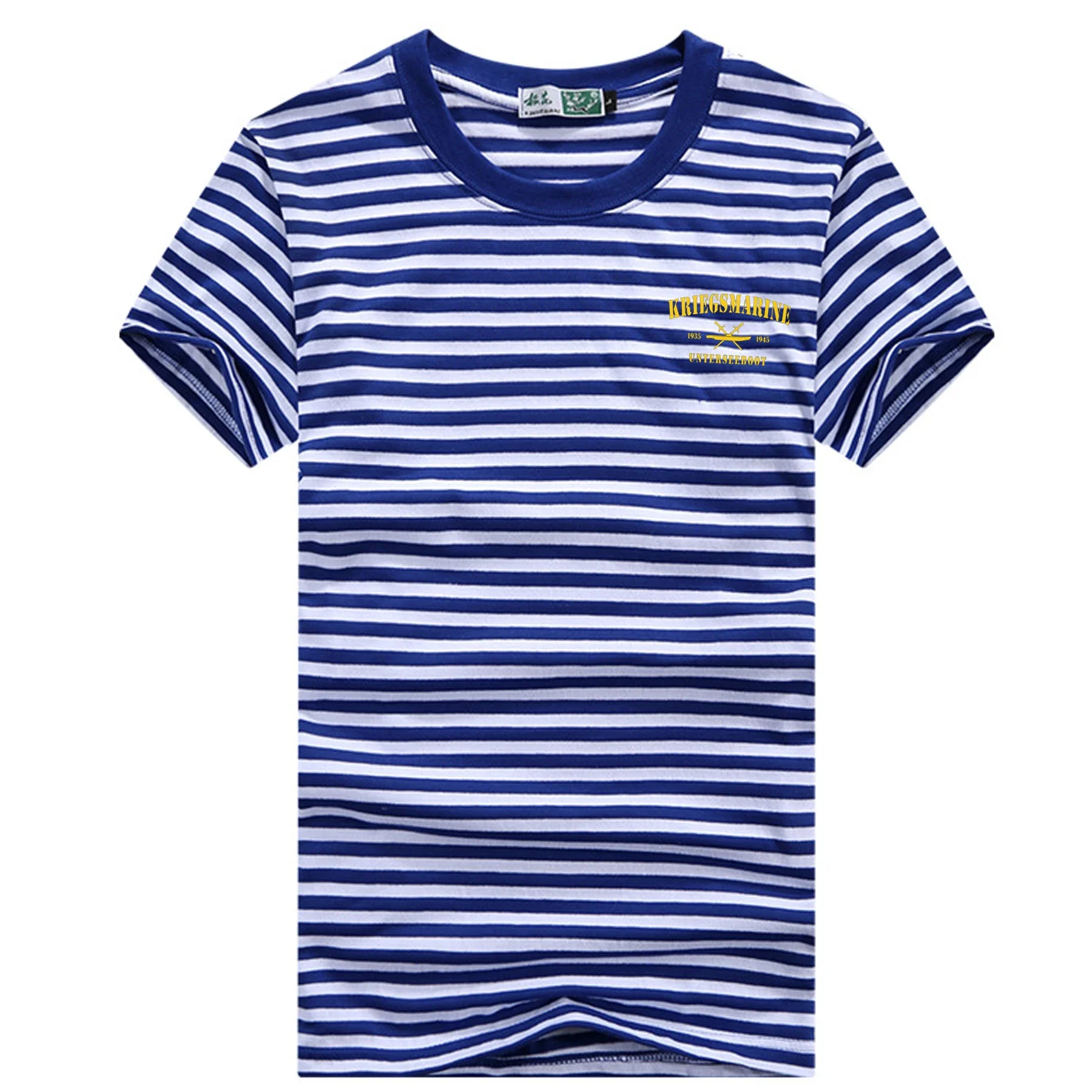 U-boat Telnyashka Kriegsmarine Unterseeboot Sailor's Striped Shirt 100% Cotton O-Neck Short Sleeve Mens T-Shirt Breton Top
