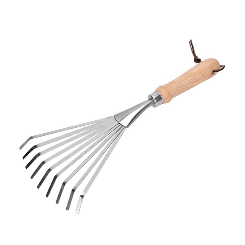 

Hand Rake Garden Hand Rake Soil Cultivator, Small Leaf Rake Suitable For Gardening, Garden Cleaning Yard Tools