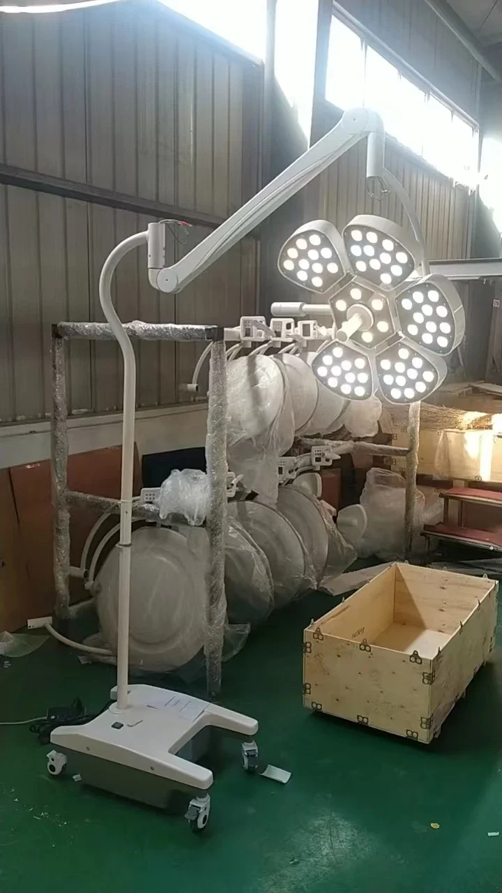 Vertical LED flower shadowless operating light surgical 5 paetals LED operating light Operating Theatre Led lamp