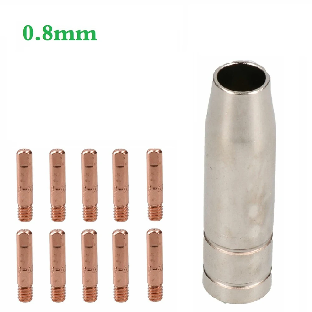 Reliable MB15 MIG Welder Replacement Parts Contact Tips Nozzle Holder Shroud Compatible with All Branded Welders