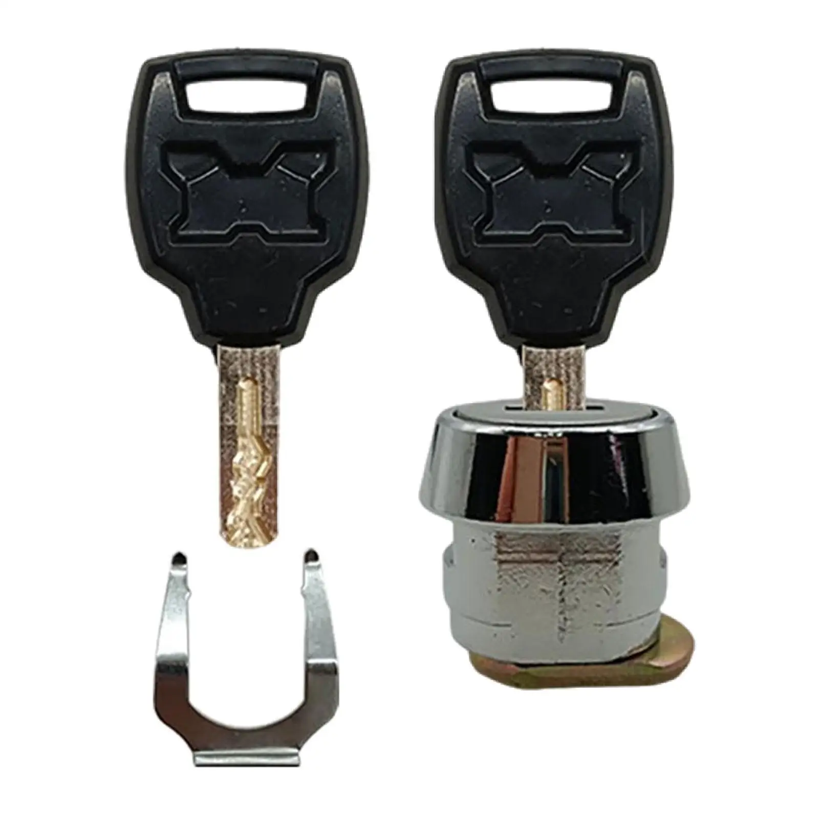 Rear Trunk Lock Cylinder Motorbike Tail Box Lock with Keys for Secure Motorcycle Storage Organizer