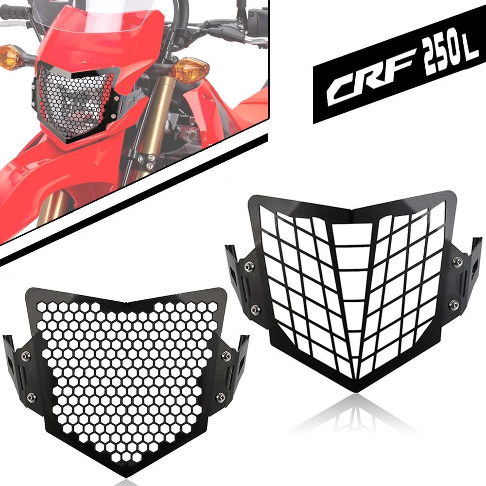 

For Honda CRF250L CRF250M CRF300L CRF 250 M 2013-2023 Motorcycle Headlight Grille Guard Grill Light HeadLamp Cover Protector