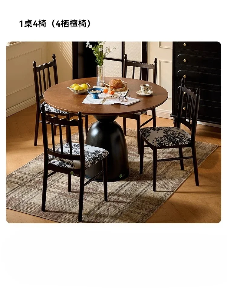Living room round table 2025 new high-end dining table 6