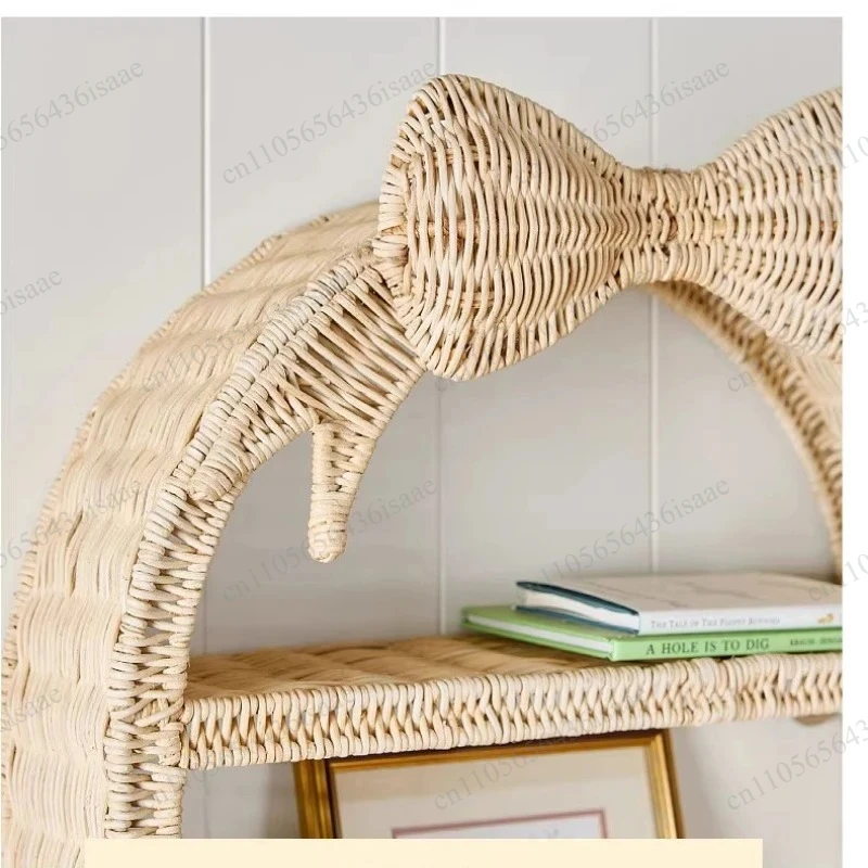 Creative Butterfly Floating Wall Shelf, Rustic Wall Mounted Bookshelf Storage Organizer for Living Room Home Decor