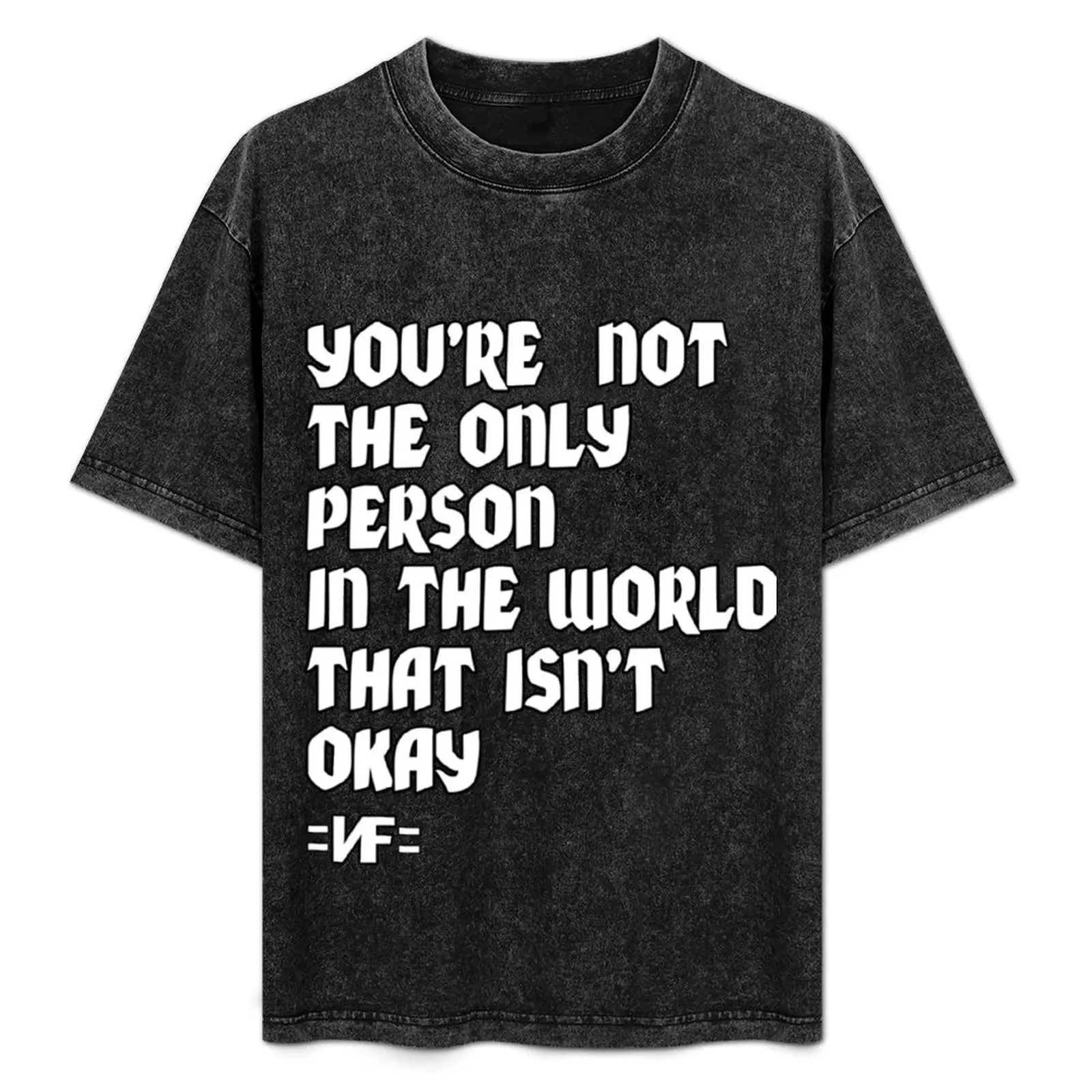 

NF Quote T-Shirt Plus Size Simple Casual Top