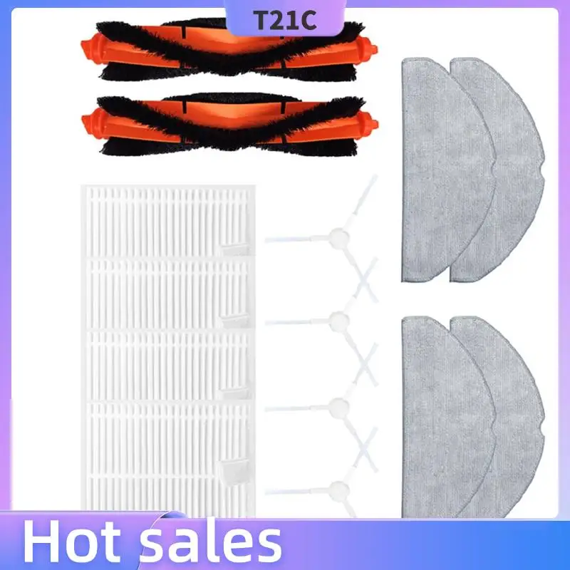 

T21C For Xiaomi Robot Vacuum S20/D106 Replacement Parts Kit- Main Side Brush, Mop Cloth& Filter Accessory