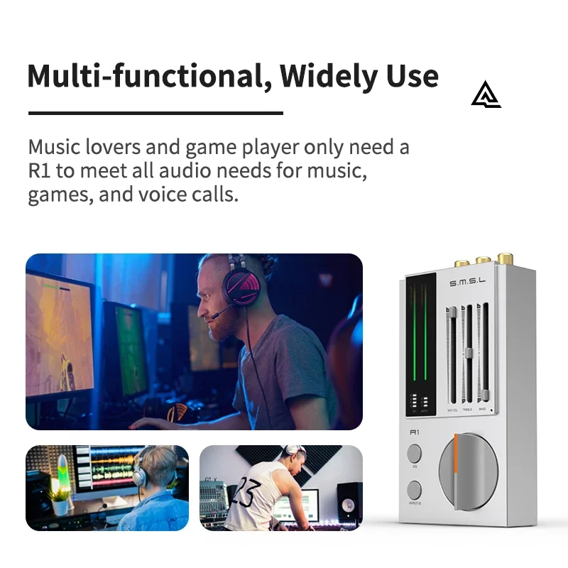 SMSL R1 Gaming DAC & Headphone Amplifier Small Size Great Power with Technical Excellence & Stability - Image 4