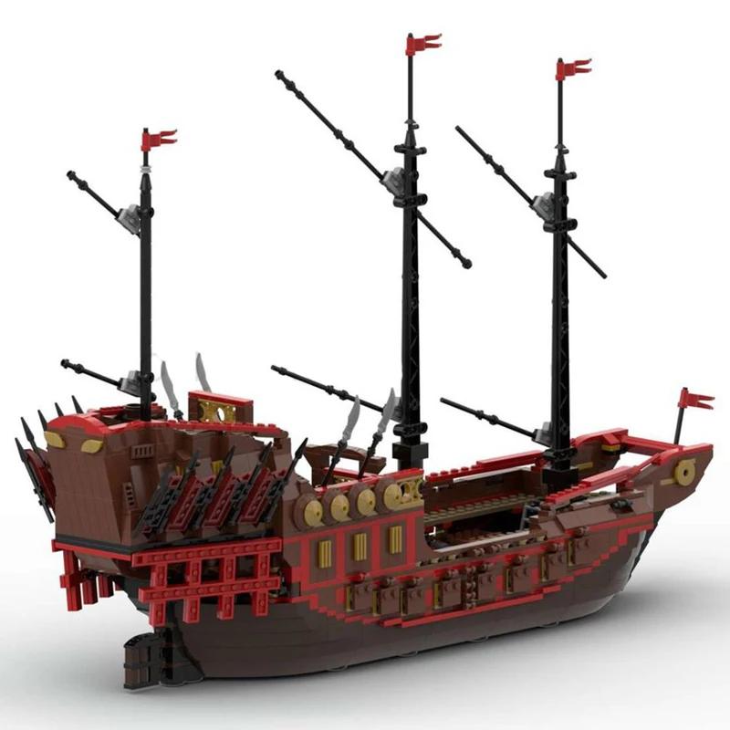 1692PCS Beroemde Film Caribbed Pirates MOC modulaire Keizerin zeilschip Model DIY creatieve ideeën Kind Speelgoed Montage Puzzel Gift