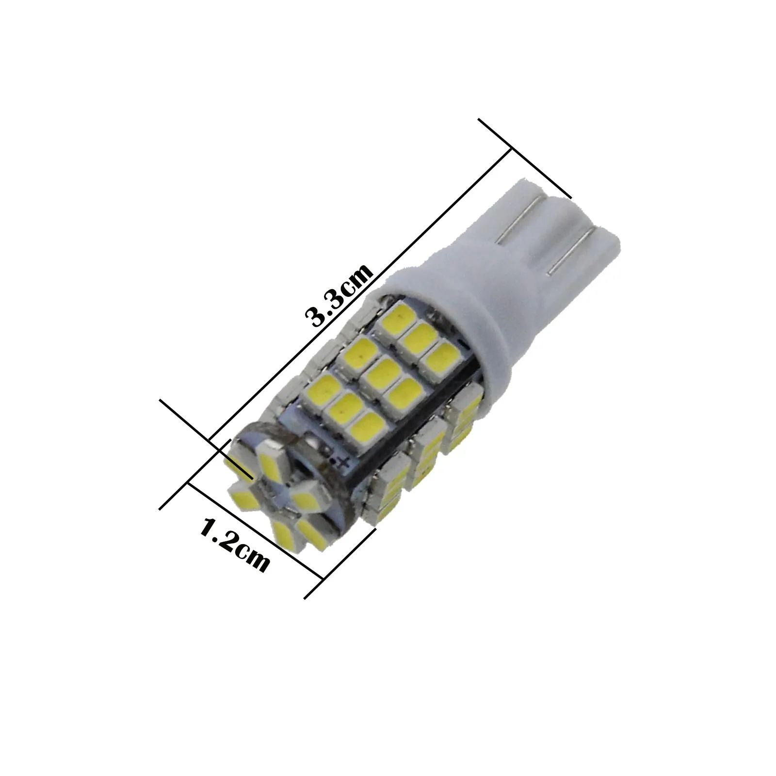 10x White Car T10 W5W Generation Bulb Interior Light 42 Emitters 1206 SMD LED 184 192 193 A049-W