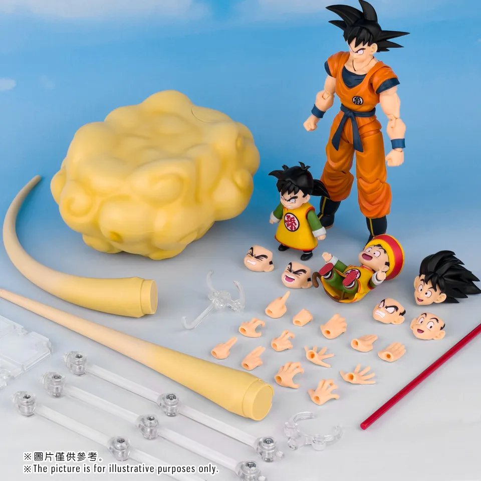 

Набор фигурок Dragon Ball Mochi: Гоку и Гохан — неразлучные отец и сын, с облаком-поплавком, коллекционная модель для аниме-фанатов