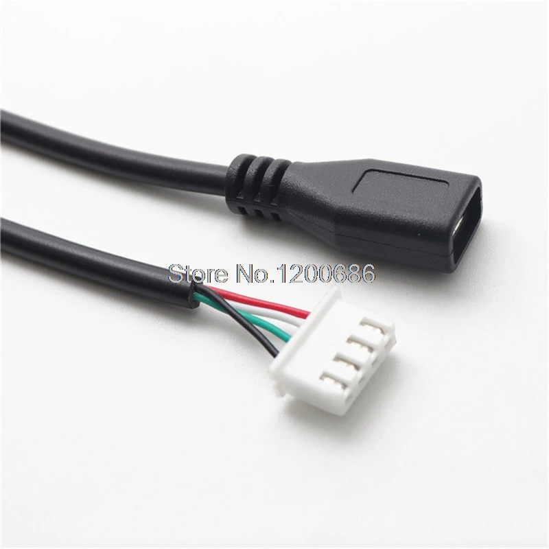 

0.3M 30CM Micro 5pin USB Jack to XH2.54 1.25 ZH1.5 PH2.0 XH2.54 dupont 2.54 4P wire cable harness