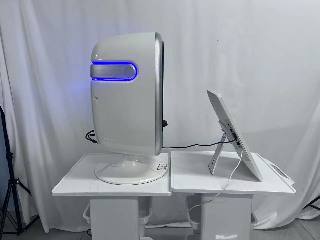 Tecnologia profissional 3d espelho análise facial digital testador grande gerenciamento de dados detector de pele máquina analisadora