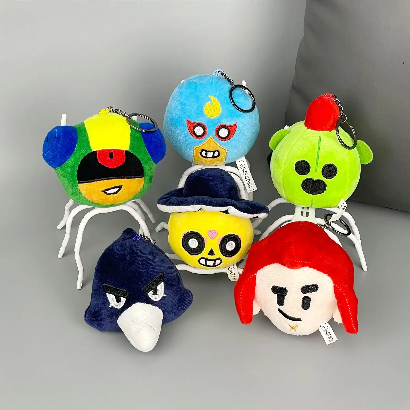 New Wilderness Battle Spike Pendant Keychain Plush Keychain Jewelry Toy Bag Pendant Doll Gift