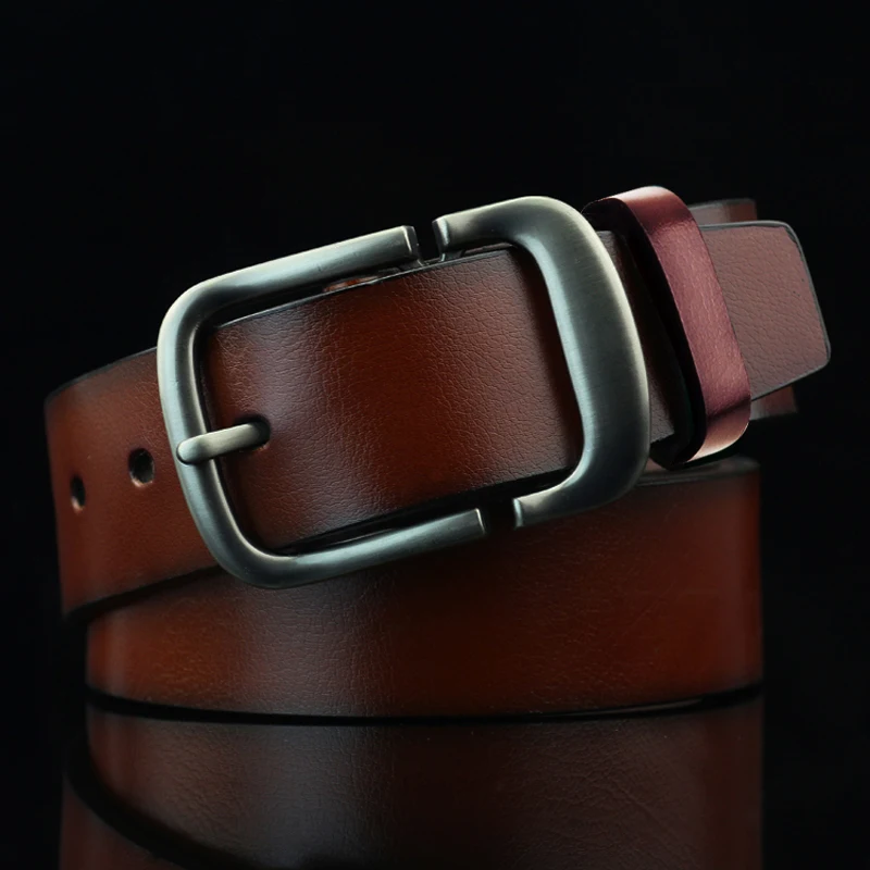 جديد الرجال حزام رسمي بلون إبرة مشبك حزام الجينز حزام أنيق، جلد ناعم مصمم اليدوية ملابس يومية وعملية #4