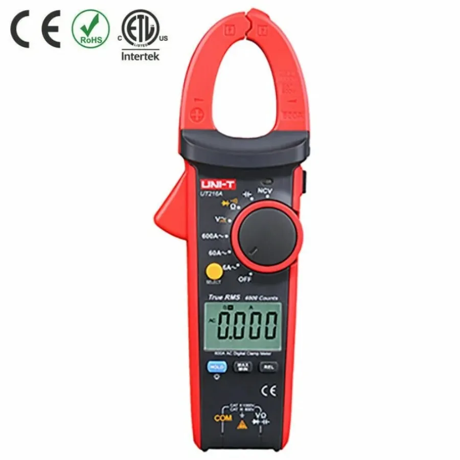 UNI-T UT216A True RMS Digital Clamp Meter Auto Range NCV 600A AC Cur 100% Original Brand New In Stock Volt Amp Ammeter Pliers