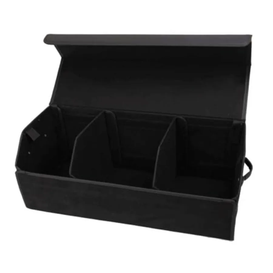 

Car Organizers for Trunk for Suv Sedan, Leather Storage Box, Extra Large, Magnetic Lid, Collapsible and Adjustable, Collapsible