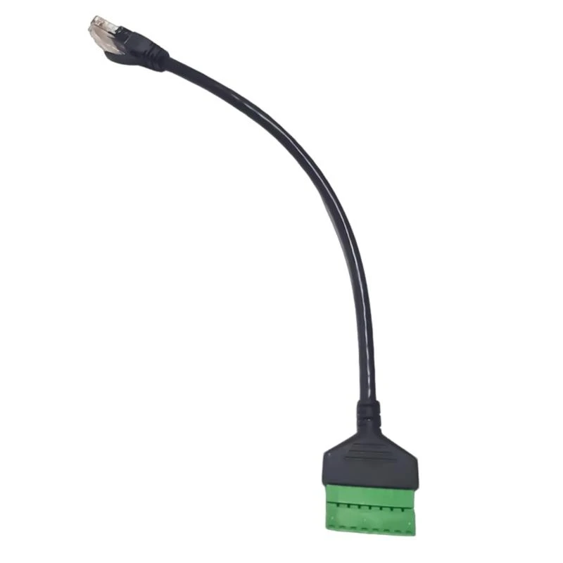 RJ45 tot 8 pins Terminals Netwerkverlenging Adapterkabel voor connectiviteiten 83ce