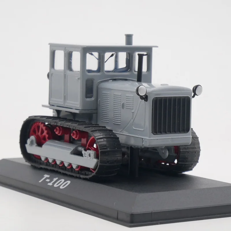 

1:43 Scale T-100 Soviet Crawler Tractor Simulation Alloy Car Model Static Display Collectible Toy Gift Souvenir Decoration