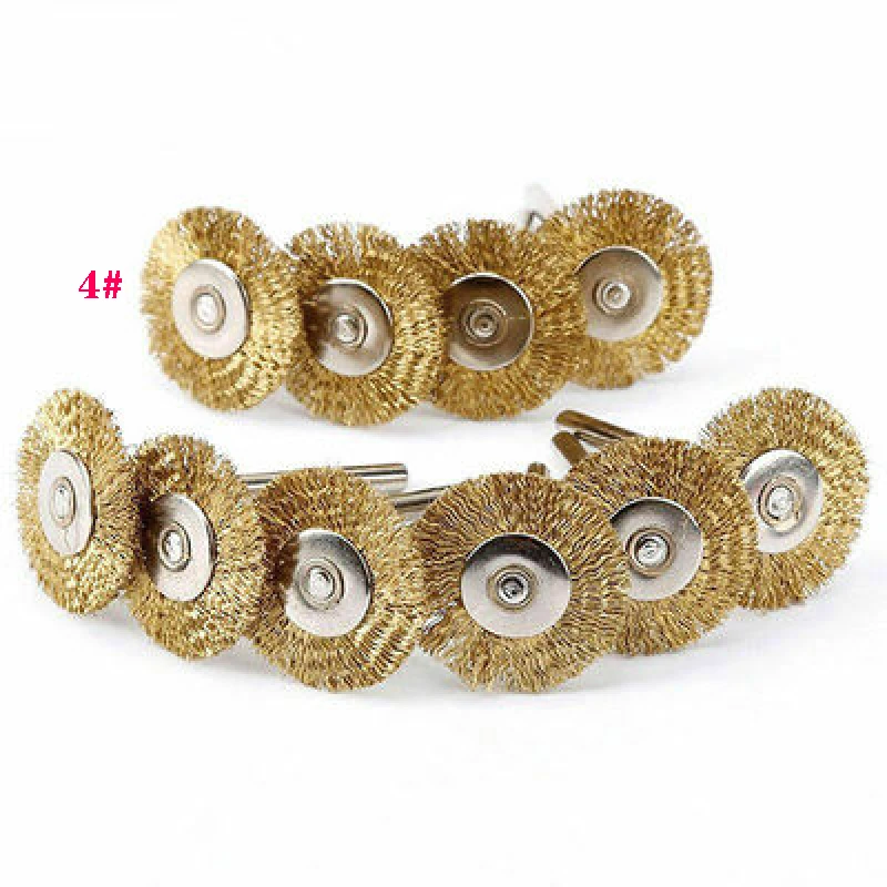 10 pz 18mm/20mm/22mm/25mm/40mm filo matita pennello ruota, per utensili rotanti Die Grinder Mini trapano lucidatura accessori