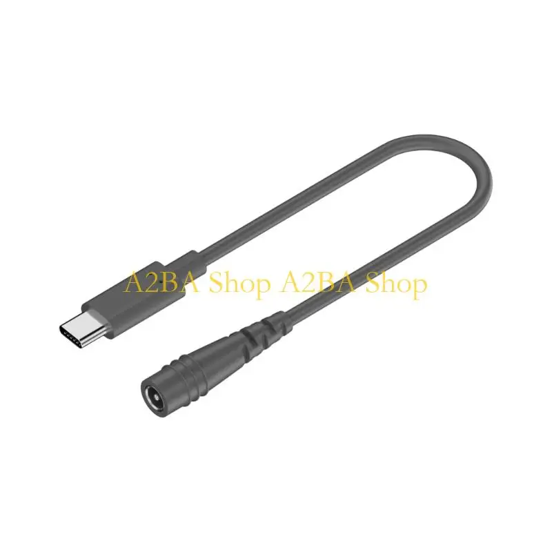 A2BA Outdoor Waterproof Extension Cable Wire Type C Male to Mini DC5521 Female Port