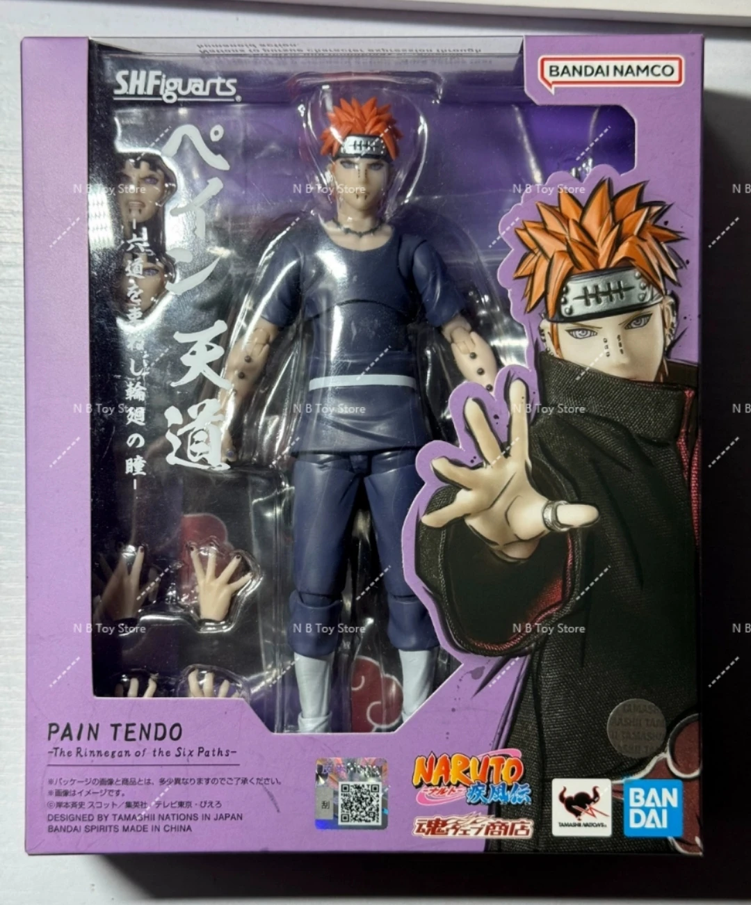 In Stock Bandai Original Shf Naruto Pain Tendo Anime Full Action