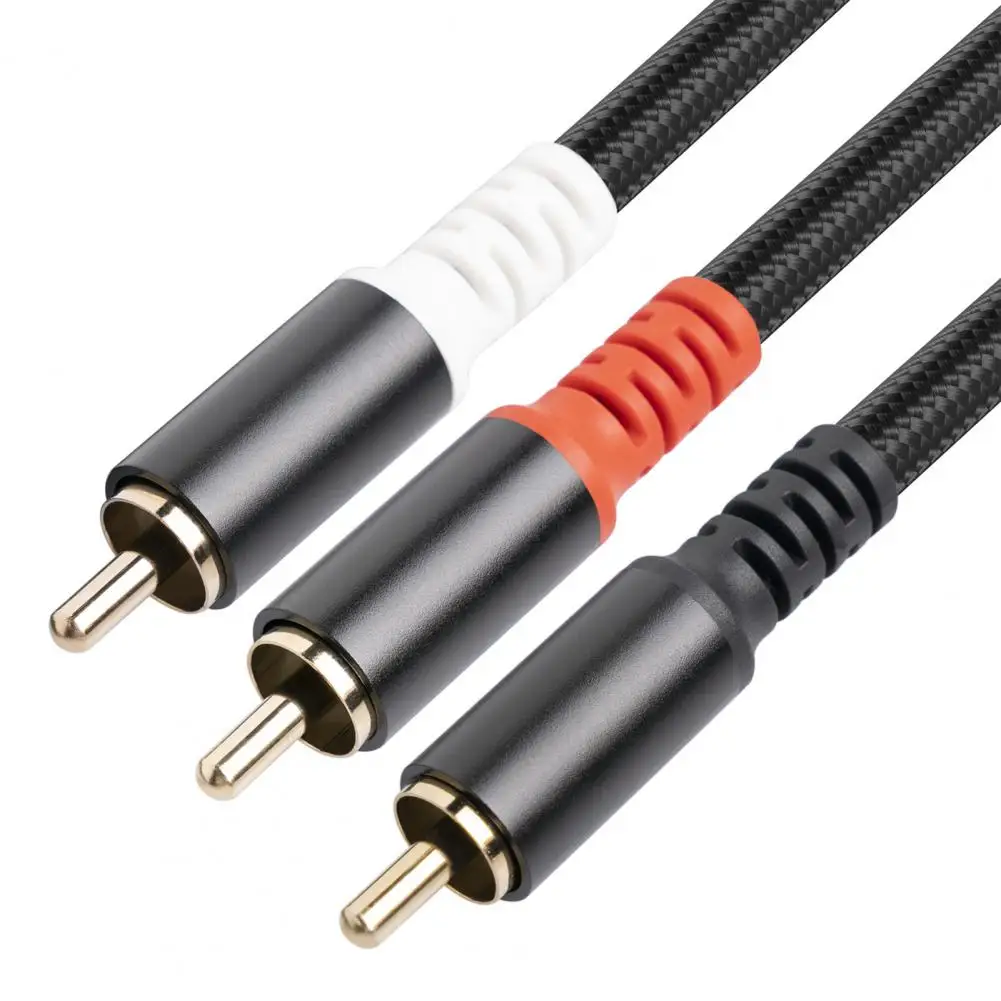 Practical Audio Connector Cable Good Contact Corrosion Resistant Oxygen-free Copper Audio Cable for Amplifier