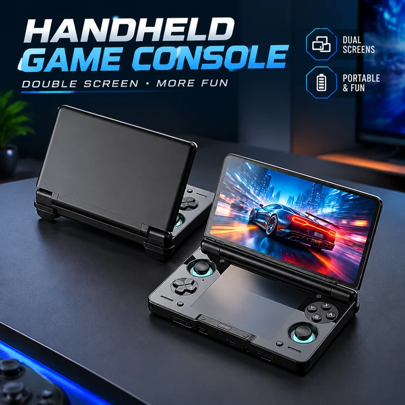 Ayn Thor Portable Game Console Android 13 Dual Oled Display 6 Inch 120hz 6'' Amoled Panel 1080p Gaming Entertainment Device