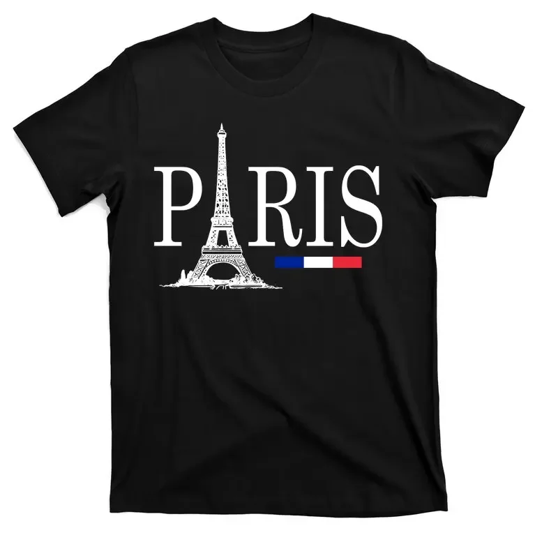 Paris Eiffel Tower Logo T-Shirt 100% Cotton O-Neck Summer Short Sleeve Casual Mens T-shirt Size S-3XL