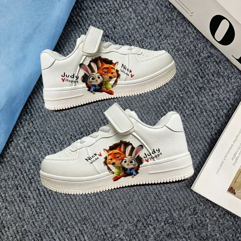 

Детские белые кеды 2026: Новые кроссовки для мальчиков и девочек, спортивная обувь для детского сада, серия Crazy Animal City