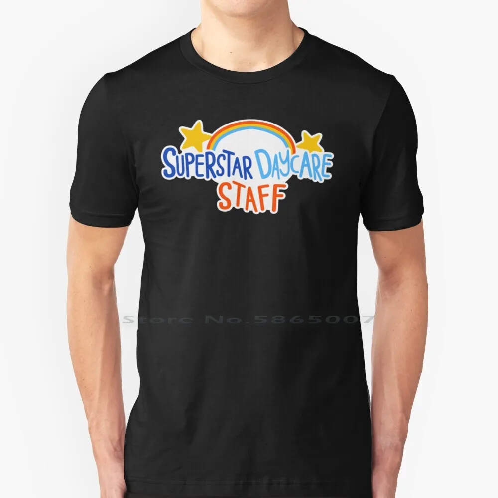 Superstar Daycare Staff 100% Cotton T Shirt Fnaf Five Nights At Security Breach Superstar Daycare Staff Tee Short Sleeve Long