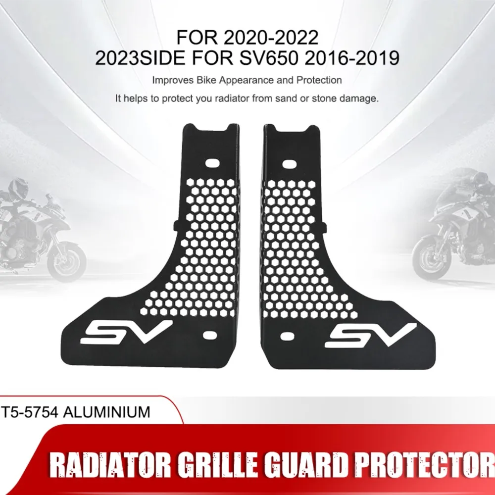 

2020 2021 2022 2023 Motorcycle Aluminum Side Radiator Grille Cover Guard Protector For Suzuki SV650 SV 650 2016 2017 2018 2019