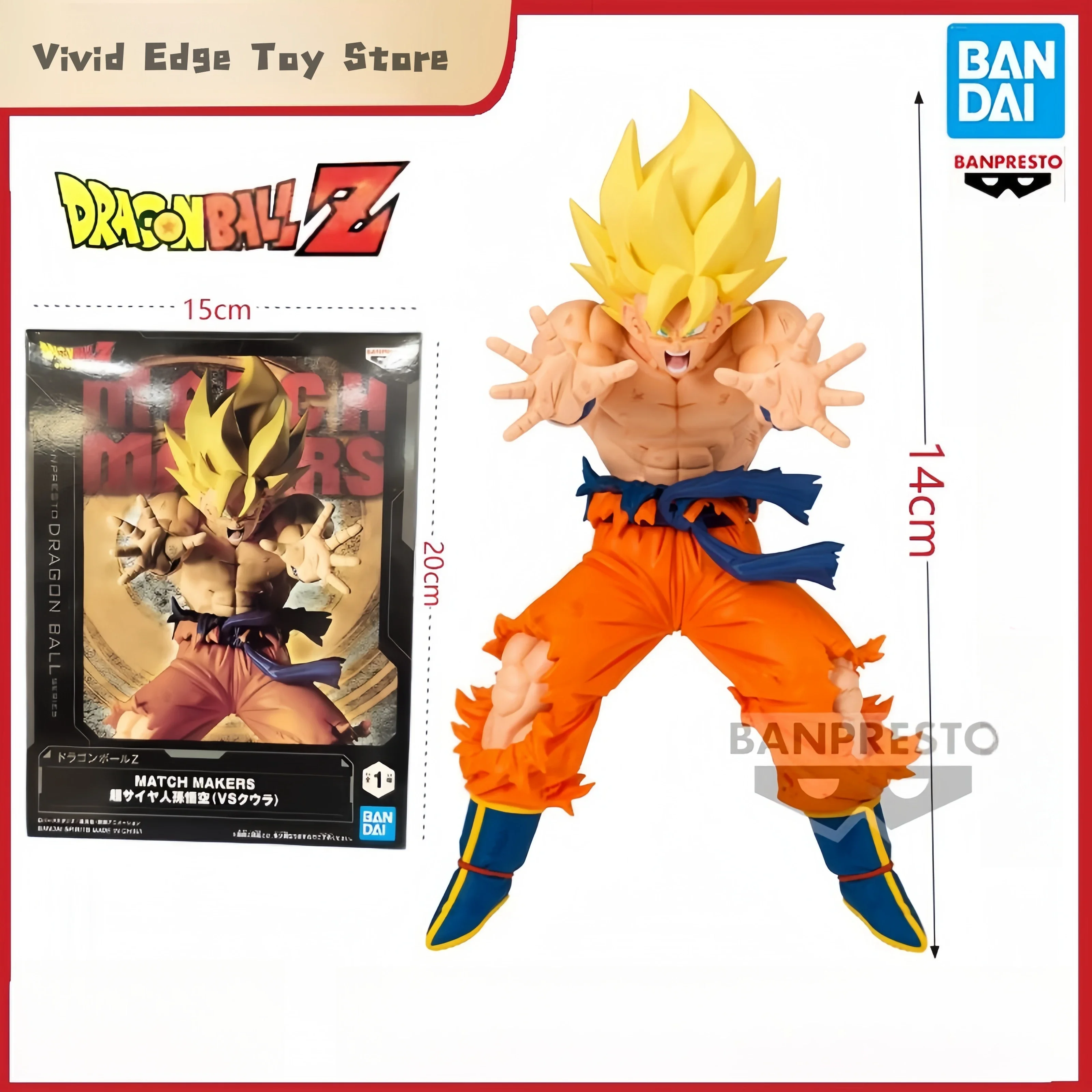 

Dragon Ball Z Son Goku Фигурки Игрушки MATCH MAKERS Серия Super Saya Man Аниме Фигурка Модель Кукла Коллекционная игрушка Орнамент Подарки