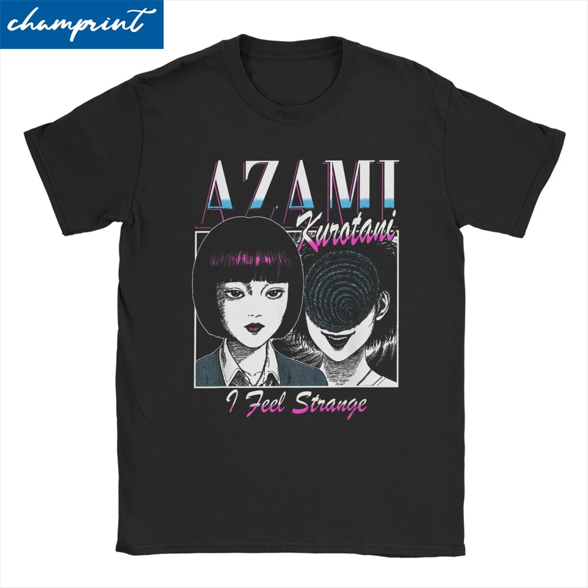 

Футболка Azami I Feel странный Узумаки шрам для мужчин и женщин, футболка Junjis Itos, манга, ужас, необычная футболка, хлопковая футболка