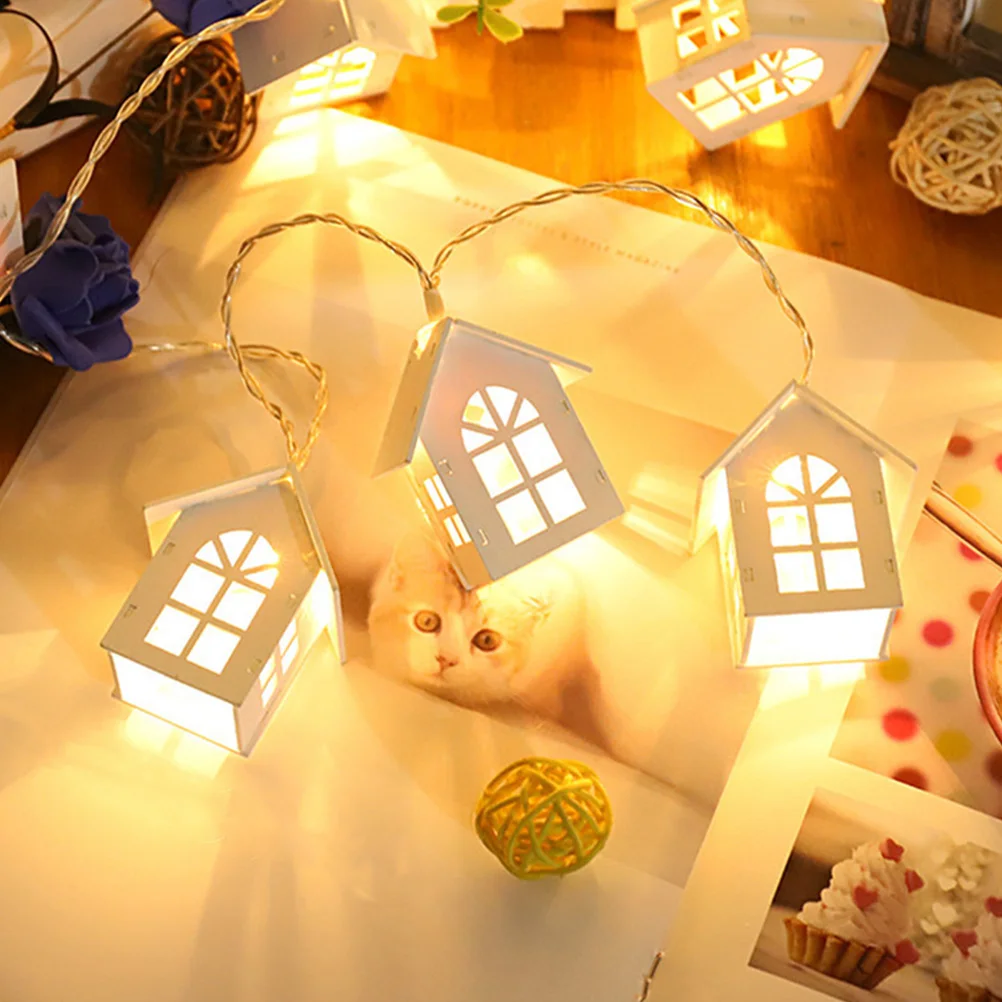 

Led Light String Cute House Shape For Christmas Party Garden Indoor Outdoor Decor Lamp String Christmas Supplies Party Layout