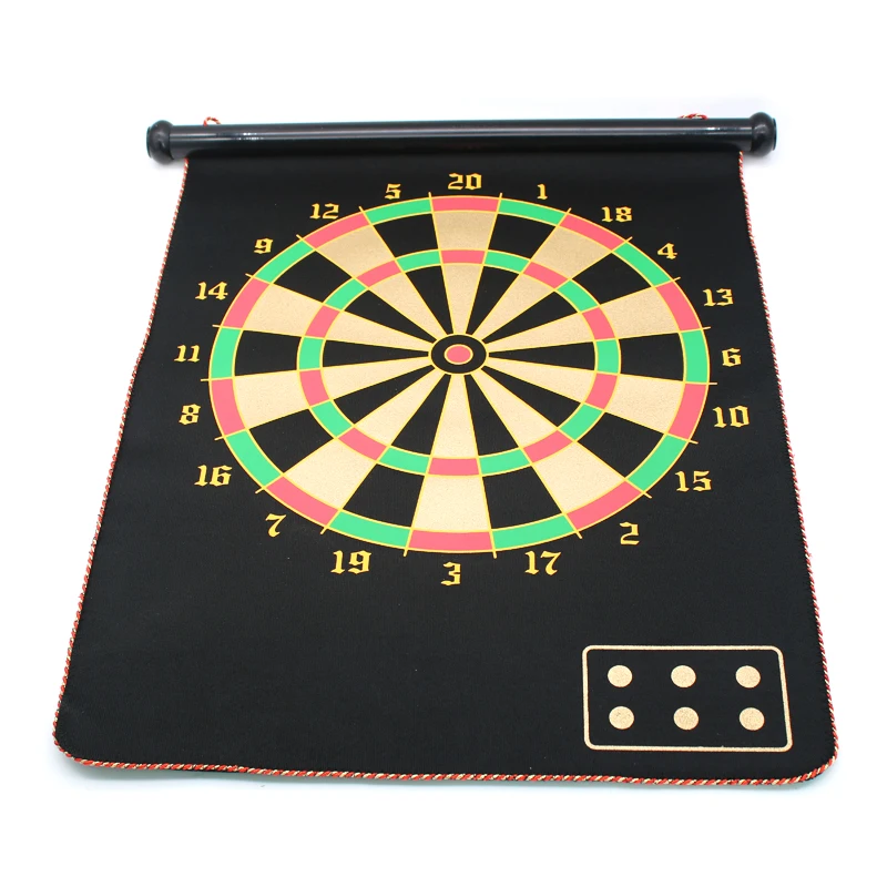 Double-sided Magnetic Dartboard Lint Material Fiberboard with 6 Darts