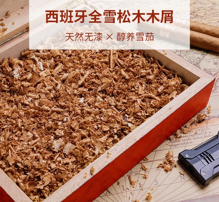 500g Natural Spanish Cedar Wood Sawdust Humidors Cedar Wood for Cigar Storage No Cigar Bugs More Aromatic Cigar Accessories Tool