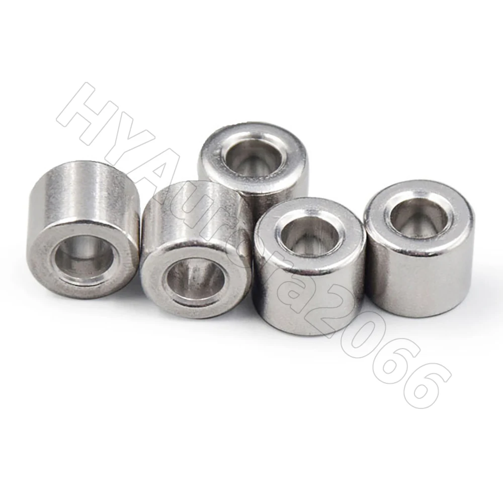 M1.6 M2 M2.5 304 Spacer, Stainless Steel Unthreaded Bushing Washer, Round Hollow Standoff, Straight Through Column Gasket Sleeve