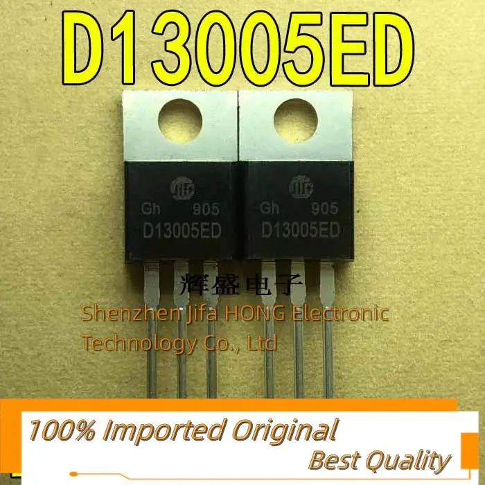 10PCS/Lot   D13005ED TO-220 NPN 700V 4A Imported Original Best QualityReally Stock Original