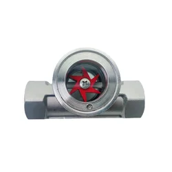 Sight Water Flow Indicator BSP Stainless Steel 304 with Plastic Impeller