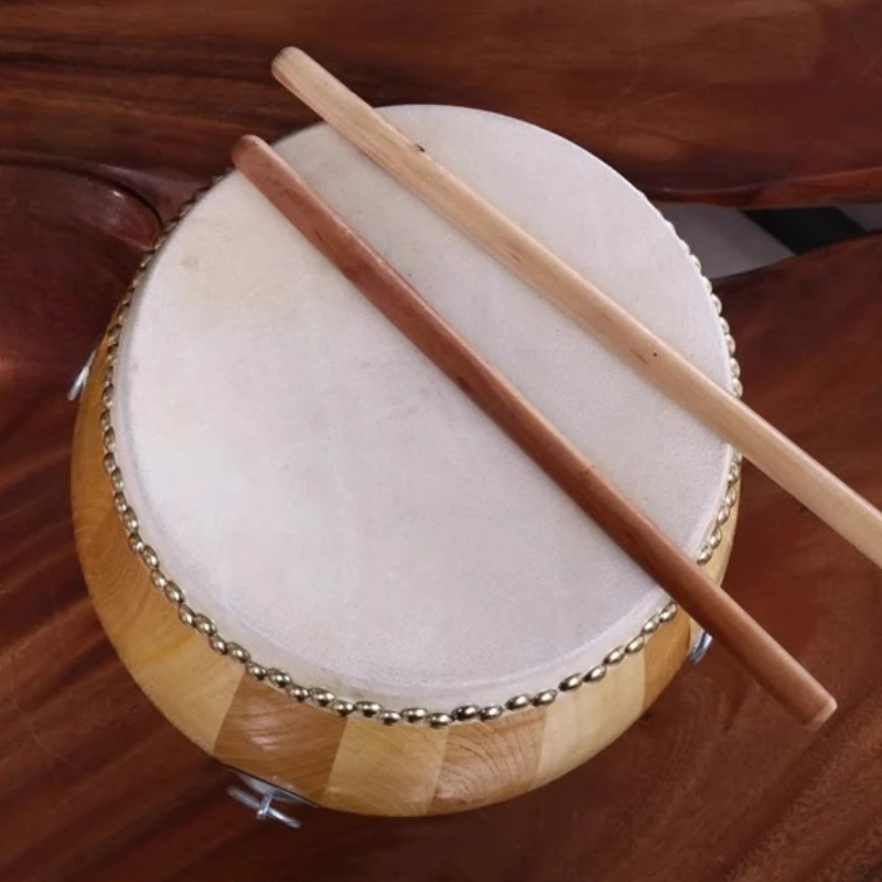 طبلة القاعة الخشبية مقاس 6.5 بوصة براميل من جلد البقر ذات النبرة العالية لقاعة الأوبرا الشعبية أداة طبلة الموسيقى الصينية التقليدية