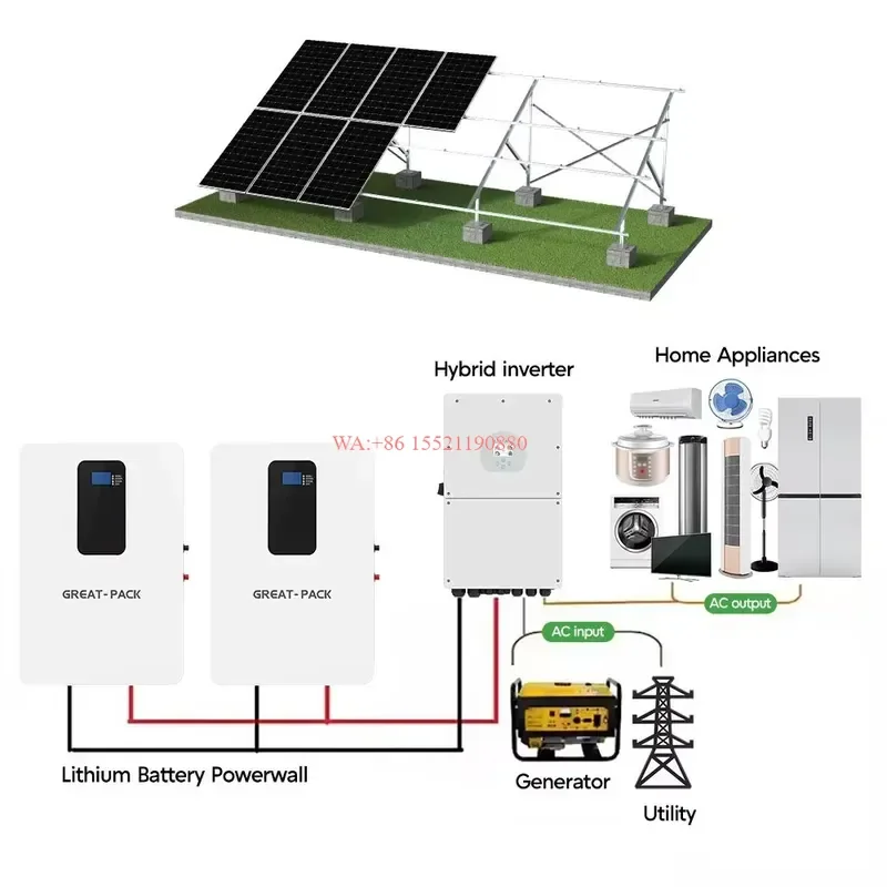 WMWMNU for 8kw Solar Power Generation Roof Complete Panel Systems 30kw Hybrid Off-grid 4kw All in 1 Solar System for the