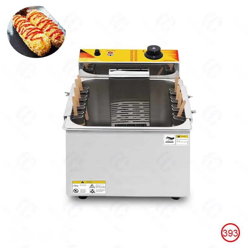Commercial Corn Cheese Hot Dog Stick Fryer Electric Corn Cob Fryer Machine