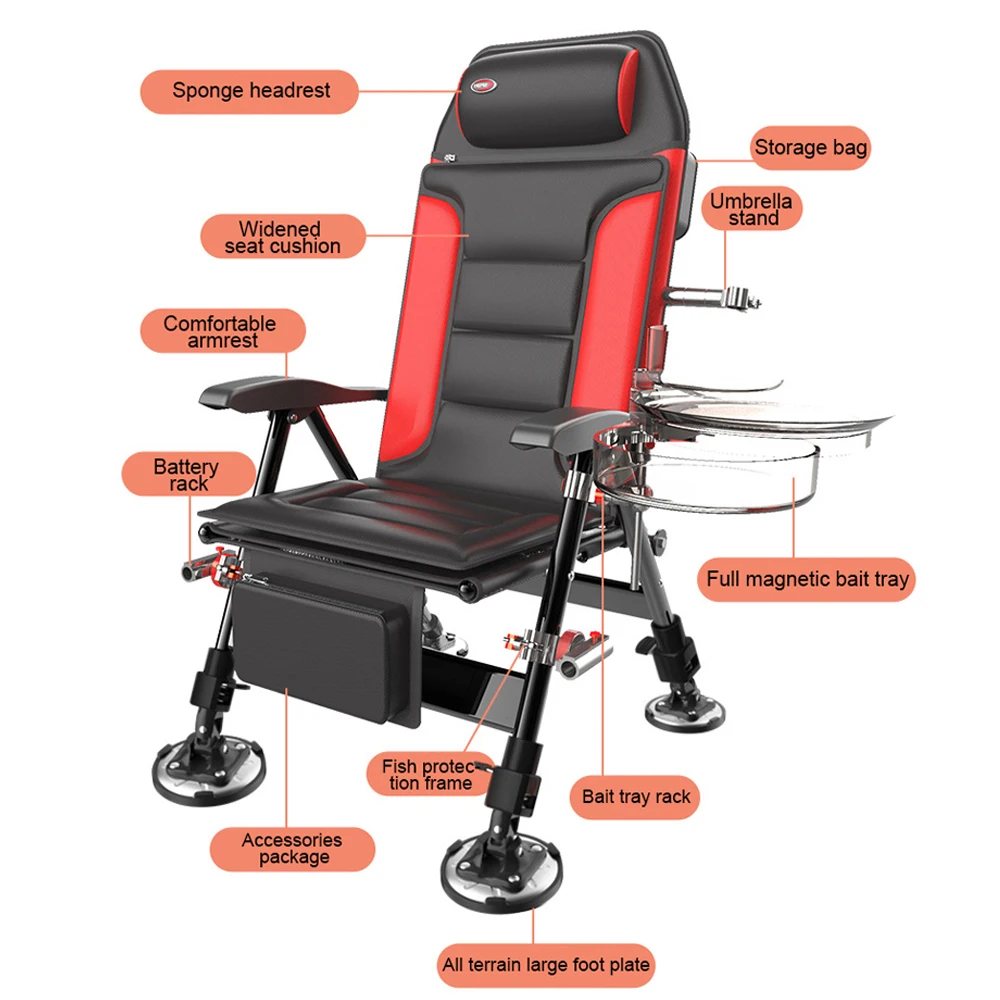 

Foldable Fishing Chair Portable Camping Chair Thickened European Fishing Seat for Travel, Outdoor, Beach 낚시의자 кресло для рыбалки