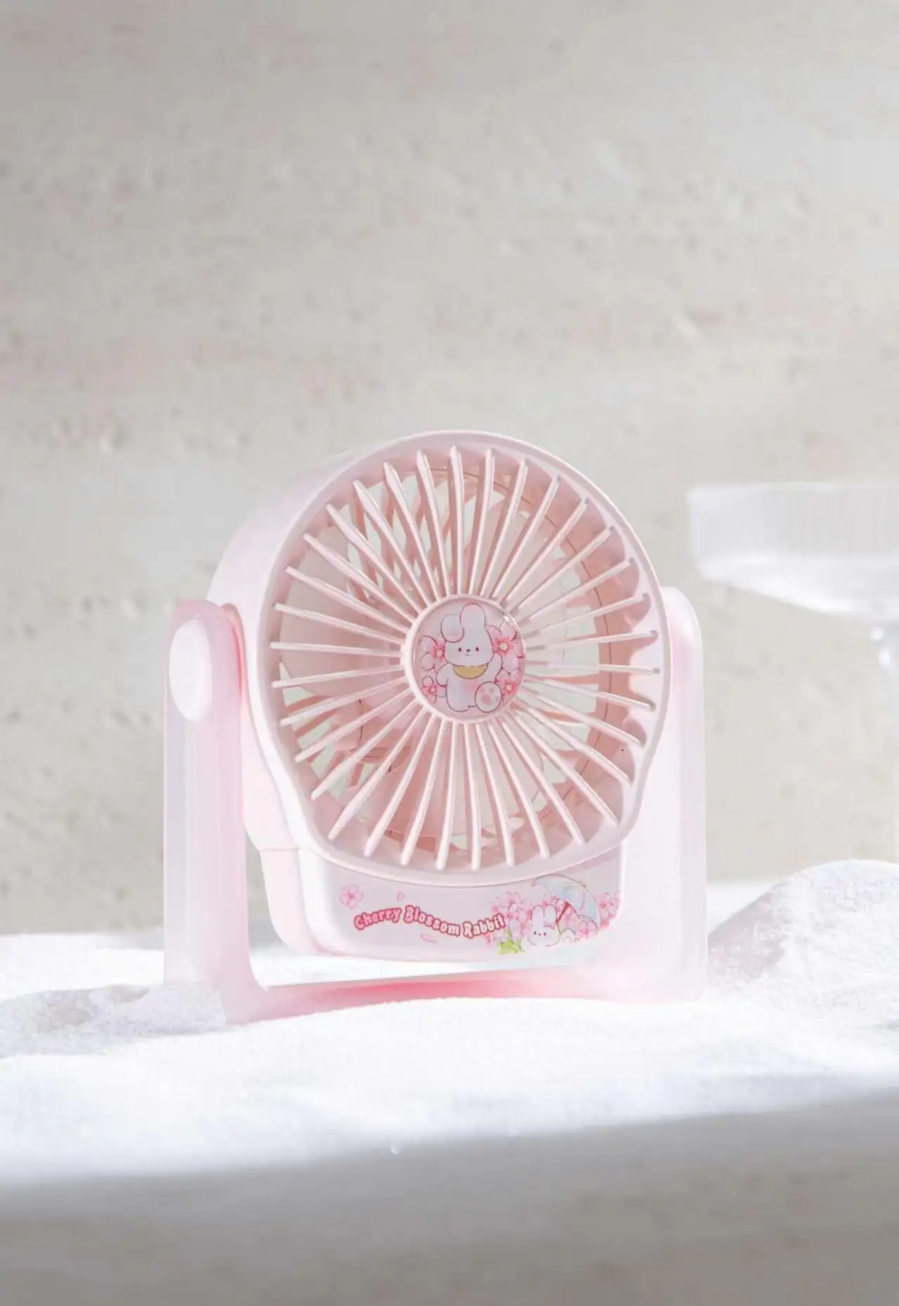 

MEET SUN 500mAh Desktop Silent Mini Fan Handheld Cooling Fan Makeup Touch-Up Tool Summer Essential Personal Fan