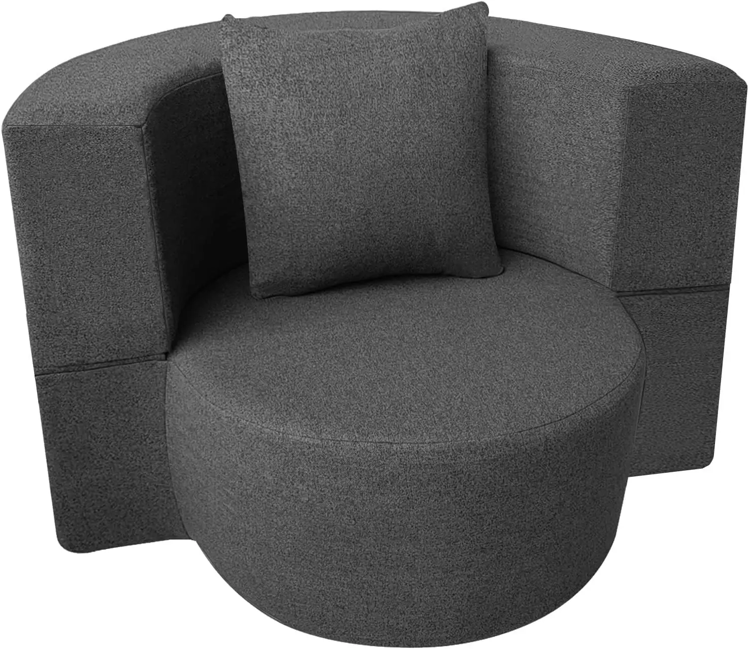 

12 Inch Modern Folding Sofa Couch Memory Foam Fold Out Chair with Pillow, Floor Futon Couch and Lounge Chair（Single）